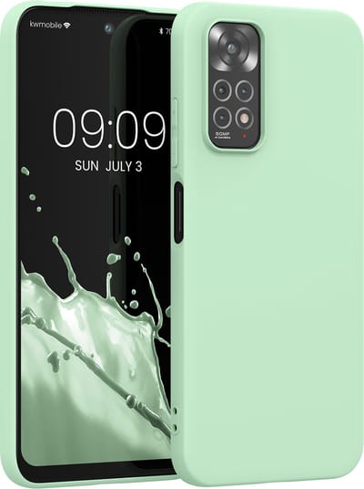 kwmobile telefoonhoesje geschikt voor Xiaomi Redmi Note 11 / Note 11S - Hoesje voor smartphone - Back cover in mat mintgroen