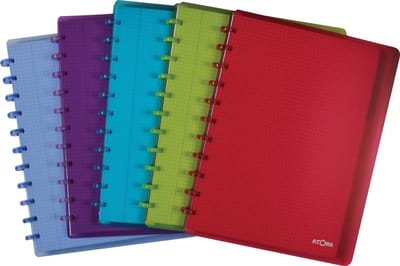 Schrift atoma a4+ ruit 5x5mm 144blz pp assorti - 10 stuks