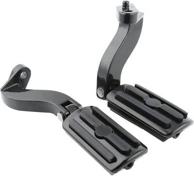 Motorcycle Footpegs - Voetsteunen Motor - Comfortabel Rijden - Aluminium en Rubber - 1 Paar - Legergroen