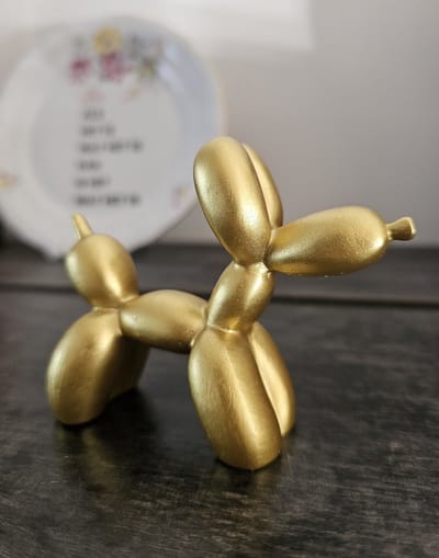 Ballon Hondje Goud - Balloondog - Teckel - Ballon Dier - Decoratie - Woonaccesoire - Gold - Wiener -
