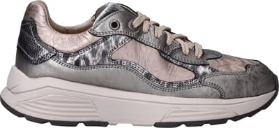 Xsensible Milau Sneakers - Leer - Dames - Zilverkleurig - Maat 38