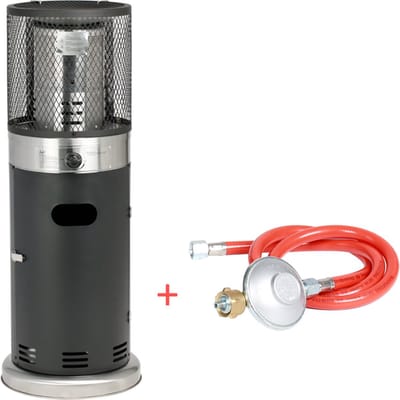 Bali OUTDOORS lounge terrasverwarmer 7.3kW -Staande Heater - Gas - incl. Gasdrukregelaarset 30 mbar & Slang 50 cm - Model SRPH92