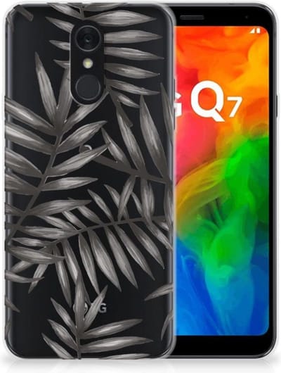 LG Q7 TPU Case Leaves Grey