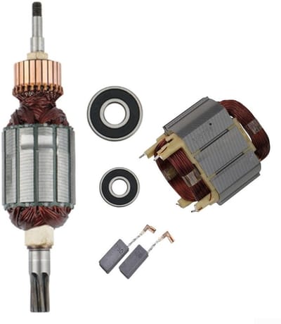Dailygoody - Stator en Voor Rotor Set - Vervangingskit - Hoogwaardige materialen - Voor HR4001C HR4011C - Inclusief lagers en borstels