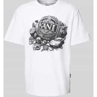 T-shirt met labelprint