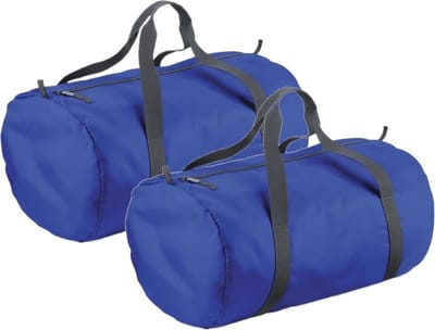 Bagbase Sporttas/weekendtas - 2x stuks - blauw - 32 liter - Reistas - 50 x 30 x 26 cm - polyester - 1 compartiment