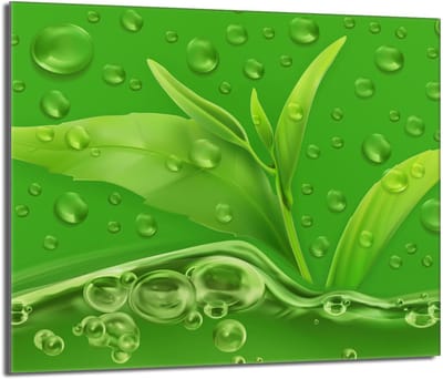 TMK ArtDeko - Snijplank - 60x52 - Glas - Bladmotief
