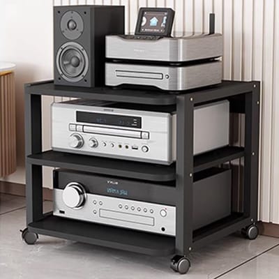 Audio Rack Media Kast - Versterker Standaard - Media Opslag - Open Ventilatie Ontwerp - Meerlaags