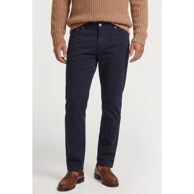 Brooks Brothers Pockets Pants Cotton Navy Maat: W30 | Broeken Outlet | Heren | Blauw