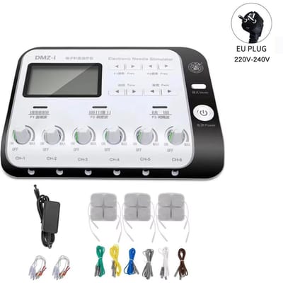TENS Acupunctuur en Moxibustie Spierstimulator Neuromusculaire Massager Acupunctuurpunt Stimulatie Verlicht Pijn voor huishoudelijk gebruik gray