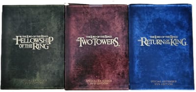Lord Of The Rings Trilogy als 3 aparte dvd boxen (Extended Edition)