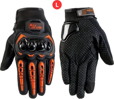 Bovista Scooter Handschoenen - Motor - Brommer - Fiets - Handmoffen - Handmof - Oranje - Maat L
