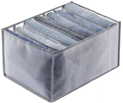 Kleding organizer - Lade organizer - Grijs - 7 vakken - Grijs - Opbergdozen - 25/36/20CM - Opgeruimde kast - CHPN