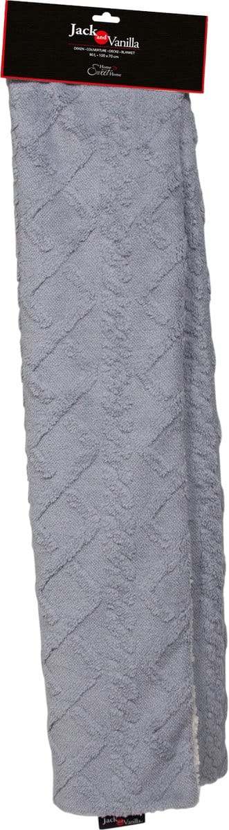 Jack And Vanilla - Dekens - Jv Fuzz Deken Lichtgrijs-m/l 100x70cm Fuzbl0530 - 227317