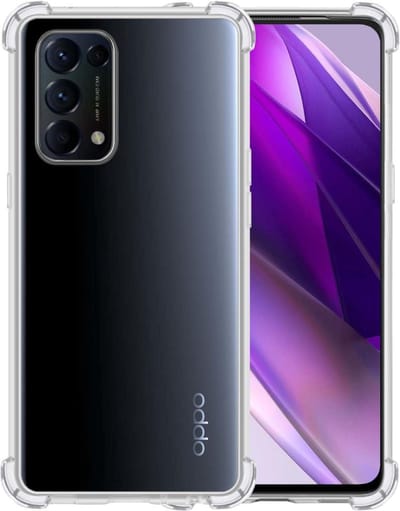 Hoesje - Geschikt voor OPPO Find X3 Lite - Sterk & Shockproof - Siliconen Shock Case - Hoes Cover - Telefoonhoes - Transparant