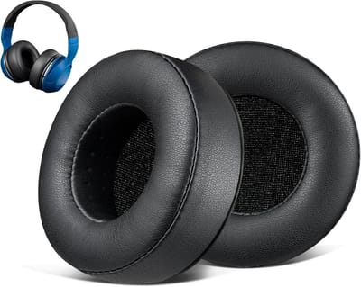 Earpads voor Skullcandy Hesh & Hesh 2 Draadloze Over-Ear Hoofdtelefoons met Zacht Kunstleer, Extra Dikke Kussens en Comfortabele Pasvorm (Zwart)