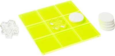 Sunnylife - Games Lucite Tic Tac Toe - Acrylaat Kunststof - Groen