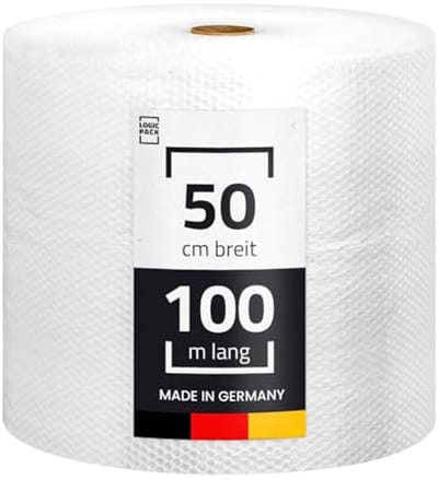 Noppenfolie Luchtkussenfolie Rol 100m x 50cm - Duurzaam en Sterk Verpakkingsmateriaal voor Verhuizing en Verzending