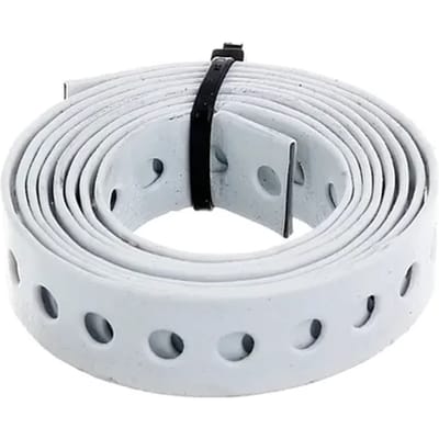 Alberts Gaatjesband - Wit Verzinkt Staal - 17mm X 1,5m