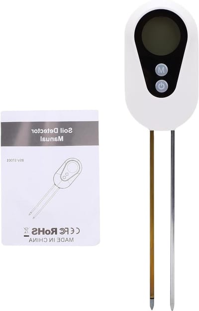Digitale Bodemtester - Bodem Monitor - Planten Verzorgen - 4-in-1 Analyse - 30 cm - Zwart