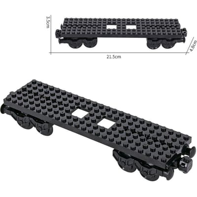 Moc Ville Créative Base de Train Châssis à Roues Blocs de Construction Jouets Assemblés DIY Pour Enfants Cadeaux de Noël d'Anniversaire