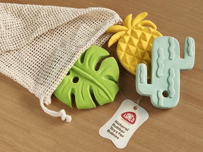 Lanco sensory rubberen bijtspeeltje - Semilla - 3 stuks