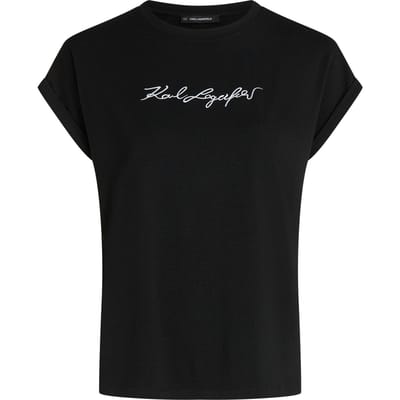 Karl Lagerfeld Sleeveless Signature T-shirt Black Taglia: XS | Maglie Sportivi Outlet | Donna | Nero