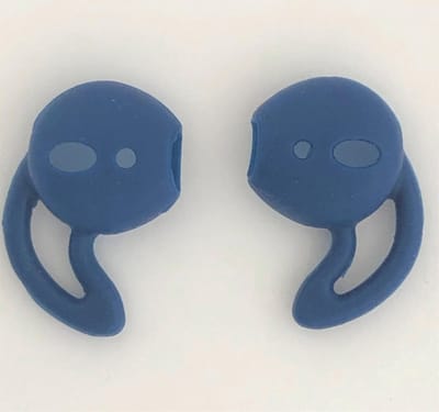 KELERINO. Anti-slip siliconen earhooks / earhoox / oorhaken geschikt voor Airpods 1 & 2 - Donkerblauw