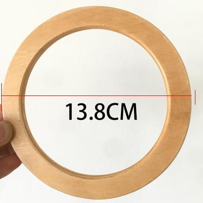 1 Pièce Poignée de Sac en Bois Décorative Ronde Sangle en Bois Solide Accessoires de Remplacement de Sac à Main DIY Poignée de Sac Pochette pour Femme beige