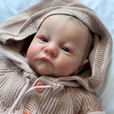 Realistische babypop - Levensechte pop - Kinderspel - Gedetailleerde gelaatstrekken - 48 cm - Roze