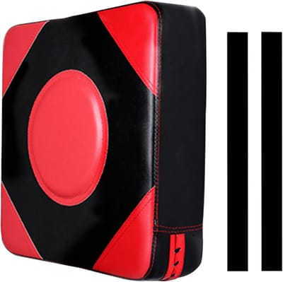 Wall Mounted Impact Pad, 12x12 Inches Boxing Training Pad Wall Target Foam PU Leather Blocking Pad Focus Target Pad Boxing Fitness Wall Punching Bag Sports Shield Blocking Pad