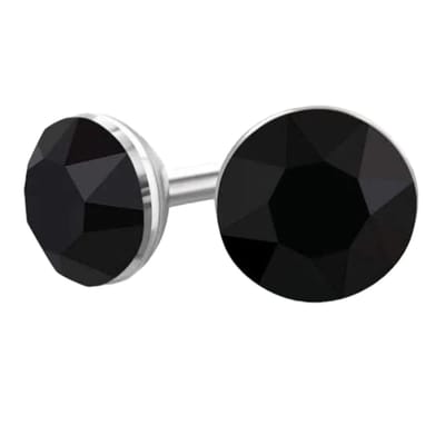 Aramat Jewels | Oorbellen | Zwarte Kristallen Mini Oorbellen – 3mm – RVS | | | |3mm | Staal | Kinderen, Volwassenen | Verkleurd niet
