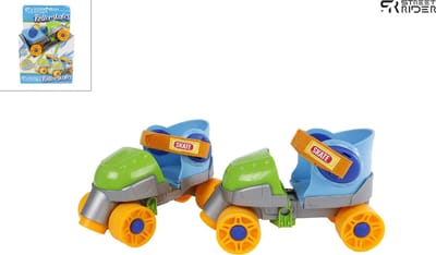 Mijn Eerste Rolschaatsen Maat 24-30 - Blauwe Rolschaatsen Verstelbaar Jongens