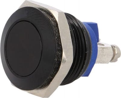 Drukschakelaar 16mm rond - IP65 - vandalismebestendig