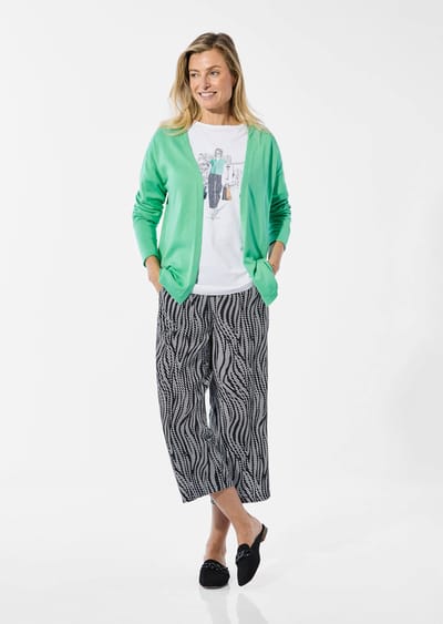 Cardigan - lichtgroen - Gr. 38 van Goldner Fashion