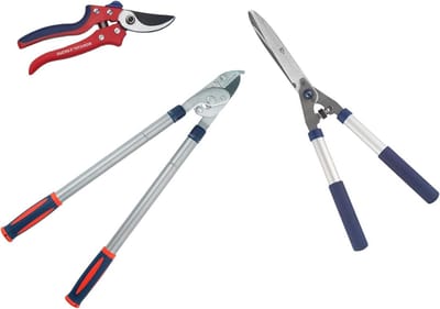 Vlijmscherpe snijset - Tuinsnijgereedschap set (scharen, snoeischaars) met 3 stuks