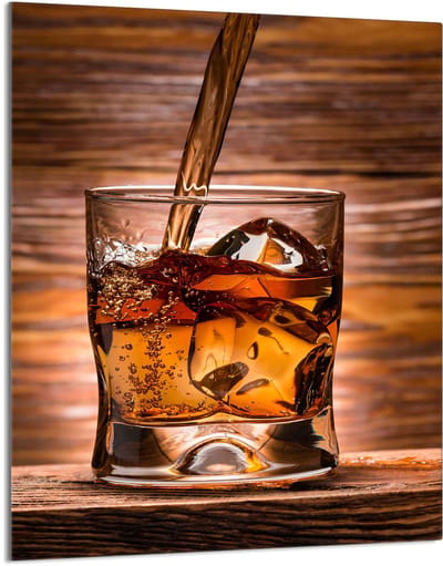 TMK ArtDeko - Snijplank Glas - 40x52 cm - Whisky - Meervoudig Gebruik
