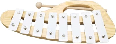 Klokkenspel Percussie-instrument - 8-toons Xylofoon - Muziek Maken Leren - Rijke Klankkwaliteit - 30x14 cm - Niet gespecificeerd