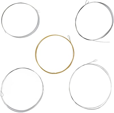 Dailygoods- Banjo Snaren Roestvrij Staal - 5-Snarige Snaren - Dikke