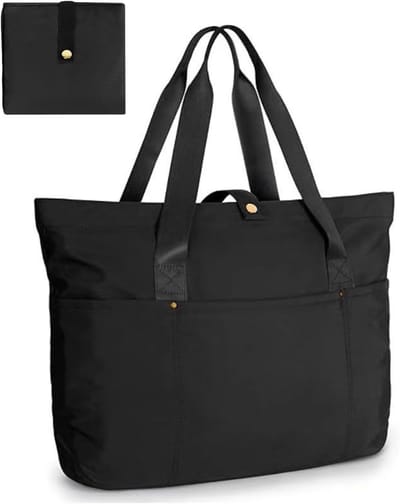Grote Schoudertas met Multi-Pockets, Waterdichte Vouwbare Handtas voor Reizen, Werk en School, Ideaal voor Winkelen en Dagelijks Gebruik