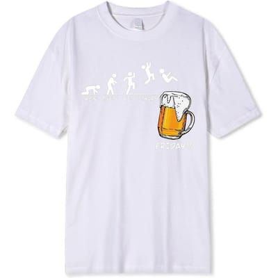Casual Heren en Dames Zomer Bierpul Bedrukt Korte Mouw Zomer Nieuw T-shirt 5XL
