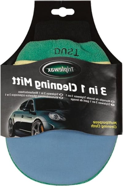 3-in-1 Washandschoen - Multifunctionele Doek - Auto Poetsen - Superzacht Microvezel - 35 x 19 cm - Grijs