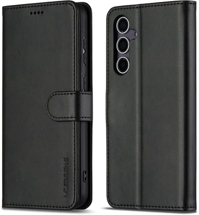 LC.IMEEKE Hoesje - Geschikt voor Samsung Galaxy S26 Hoesje - LC.IMEEKE Luxe Book Case - Zwart