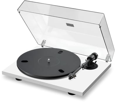 Pro-Ject E1.2 BT Bluetooth Platenspeler – met Phono Voorversterker – Plug and Play – 33/45 RPM – LP Speler – Handmatige Platenspeler – Wit