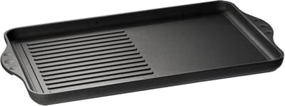 Eurolux Grillplaat met Dubbel Oppervlak - 43 x 28 x 2,5 cm - Geschikt voor Alle Warmtebronnen