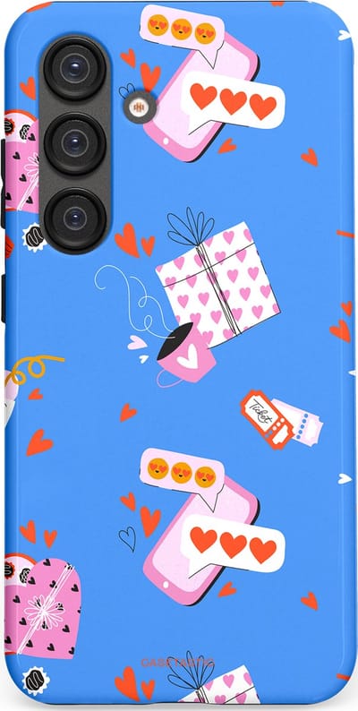 Casetastic Hoesje Geschikt voor Samsung S25 - Stijlvolle Beschermende Duo-layer Case - Romantische Date