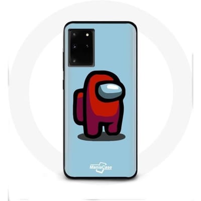 Case voor Samsung Galaxy S11 Plus Among Us videogame Blauwe achtergrond
