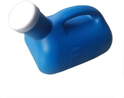 Urinoir Heren - Pee Fles - Lange Reizen - Grote Capaciteit - 3000ml - Blauw