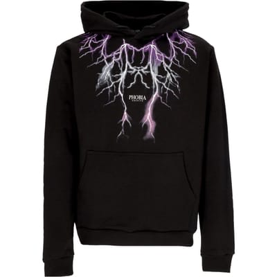 Lichtgewicht herenhoodie Lightning Hoodie Zwart/paars/grijs/fuchsia