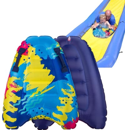 1 stuk - Opblaasbaar surfplank - met handvat - drijfplank - waterspeelplank - 60*80 cm - voor waterspelletjes voor kinderen - blauw